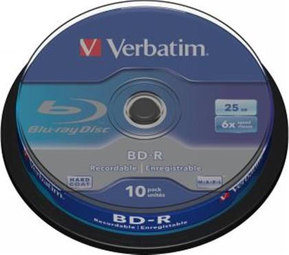 BD-R VERBATIM BLU-RAY 25GB 6XREC CAKE 10