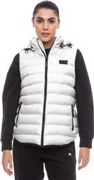 ESSENTIALS PUFFER VEST DETACHABLE HOOD 08102304-3A ΓΚΡΙ BE:NATION