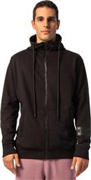 FULL ZIP WITH HOODIE AND SIDE ZIP POCKETS 7302201-01 ΜΑΥΡΟ BE:NATION από το ZAKCRET SPORTS