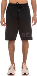 TERRY SHORTS RAW EDGES 03312302-01 ΜΑΥΡΟ BE:NATION