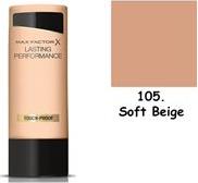 MAX FACTOR LASTING PERFORMANCE MAKEUP 105 SOFT BEIGE MAYBELLINE