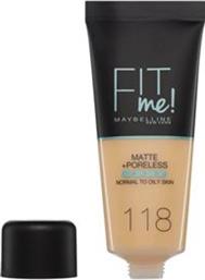 FIT ME MATTE & PORELESS 118 NUDE MAYBELLINE