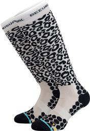 ANIMAL PRINT SKI SOCKS AS-230729-OFF WHITE\\BLACK ΕΚΡΟΥ BEE UNUSUAL από το ZAKCRET SPORTS