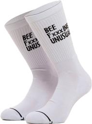 BEE FXXXING UNUSUAL SOCKS AS-245027-WHITE ΛΕΥΚΟ BEE UNUSUAL