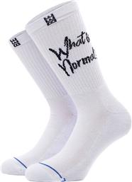 WHAT IS NORMAL SOCKS AS-240102-WHITE ΛΕΥΚΟ BEE UNUSUAL