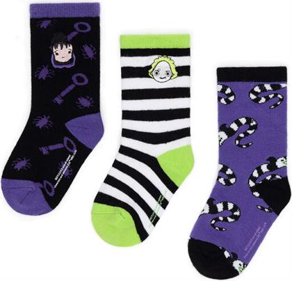 ΣΕΤ ΨΗΛΕΣ ΚΑΛΤΣΕΣ ΠΑΙΔΙΚΕΣ 3 ΤΕΜΑΧΙΩΝ BEETLEJUICE