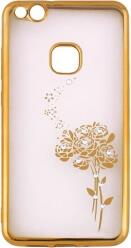 ROSES BACK COVER CASE FOR SAMSUNG A8 PLUS 2018 A730 GOLD BEEYO