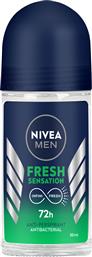 ΑΠΟΣΜΗΤΙΚΟ ΑΝΔΡΙΚΟ ROLL ON DEO FRESH SENSATION MEN (2X50ML) 1+1 ΔΩΡΟ NIVEA