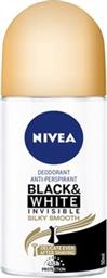 ΑΠΟΣΜΗΤΙΚΟ ROLL-ON INVISIBLE BLACK & WHITE INVISIBLE SILKY (50 ML) NIVEA