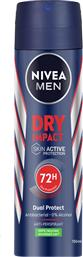 ΑΠΟΣΜΗΤΙΚΟ SPRAY DEO DRY IMPACT MEN (2Χ150 ML) 1+1 ΔΩΡΟ NIVEA