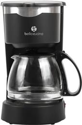 BC KAF 3007 600W 0.6L ΜΑΥΡΟ ΚΑΦΕΤΙΕΡΑ ΦΙΛΤΡΟΥ BELLA CUCINA