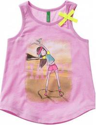 ΜΠΛΟΥΖΑ ΑΜΑΝΙΚΗ ACTIVE SUMMER ΛΙΛΑ (82 CM)-(1-2 ΕΤΩΝ) BENETTON
