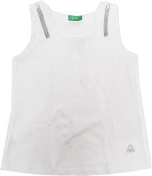 ΜΠΛΟΥΖΑ ΑΜΑΝΙΚΗ BASICO SUMM G ΛΕΥΚΟ (90 CM )-(2 ΕΤΩΝ ) BENETTON