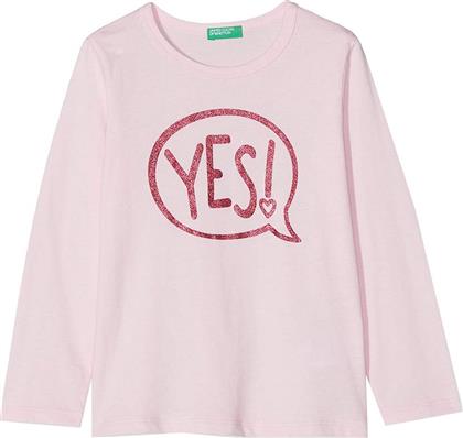 ΜΠΛΟΥΖΑ ΜΑΚΡΥΜΑΝΙΚΗ FUNZIONE 1 GIRL ΡΟΖ (110 CM)-(4-5 ΕΤΩΝ) BENETTON
