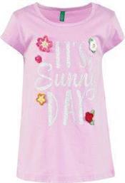 T-SHIRT BEE FREE IT'S A SUNDAY DAY ΛΙΛΑ (82 CM)-(1-2 ΕΤΩΝ) BENETTON