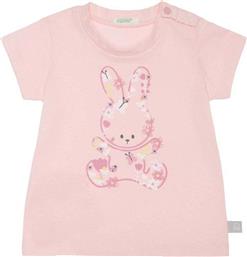 T-SHIRT CA ΚΟΥΝΕΛΑΚΙ ΑΝΟΙΧΤΟ ΡΟΖ (68 CM)-(6-9 ΜΗΝΩΝ) BENETTON