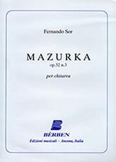 SOR FERNANDO - MAZURKA OP. 32 N. 3 PER CHITARRA BERBEN