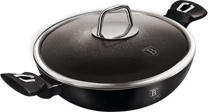 ΑΝΤΙΚΟΛΛΗΤΙΚΟ ΤΗΓΑΝΙ WOK BH-7113 30 CM ΜΑΥΡΟ/ΑΣΗΜΙ BERLINGER HAUS