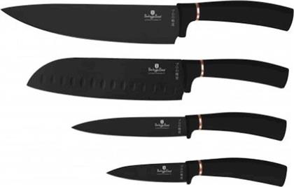ΣΕΤ ΜΑΧΑΙΡΙΑ BLACK ROSE COLLECTION ΑΠΟ ΑΝΟΞΕΙΔΩΤΟ ΑΤΣΑΛΙ 4 ΤΜΧ BERLINGER HAUS από το PUBLIC