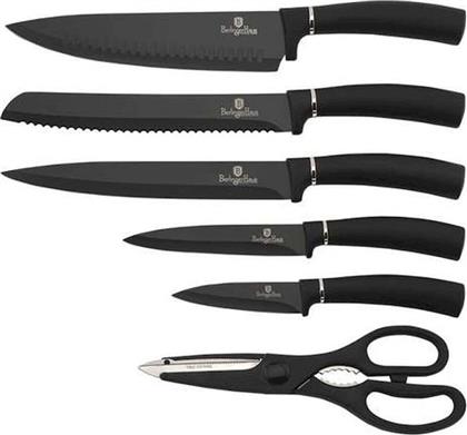 ΣΕΤ ΜΑΧΑΙΡΙΑ BLACK SILVER COLLECTION ΑΠΟ ΑΝΟΞΕΙΔΩΤΟ ΑΤΣΑΛΙ ΜΕ ΒΑΣΗ 6 ΤΜΧ BERLINGER HAUS από το PUBLIC