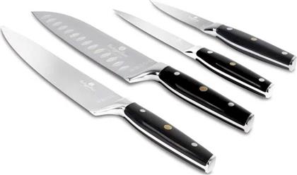 ΣΕΤ ΜΑΧΑΙΡΙΑ MATTE BLACK COLLECTION ΑΠΟ ΑΝΟΞΕΙΔΩΤΟ ΑΤΣΑΛΙ 4 ΤΜΧ BERLINGER HAUS