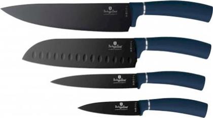 ΣΕΤ ΜΑΧΑΙΡΙΑ METALLIC LINE AQUAMARINE EDITION ΑΠΟ ΑΝΟΞΕΙΔΩΤΟ ΑΤΣΑΛΙ 4 ΤΜΧ BERLINGER HAUS