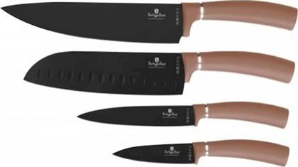 ΣΕΤ ΜΑΧΑΙΡΙΑ METALLIC LINE ROSE GOLD ΑΠΟ ΑΝΟΞΕΙΔΩΤΟ ΑΤΣΑΛΙ 4 ΤΜΧ BERLINGER HAUS από το PUBLIC