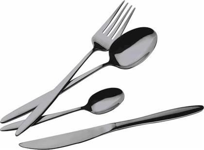 ΣΕΤ ΜΑΧΑΙΡΟΠΙΡΟΥΝΑ BLACK SILVER COLLECTION ΑΝΟΞΕΙΔΩΤΑ ΜΑΥΡΑ 24 ΤΜΧ BERLINGER HAUS