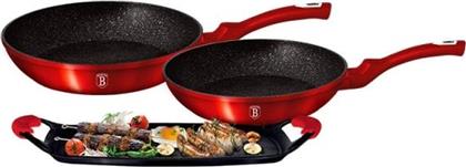 ΣΕΤ ΜΑΓΕΙΡΙΚΑ ΣΚΕΥΗ BH-1668 3 ΤΜΧ ΚΟΚΚΙΝΟ BERLINGER HAUS