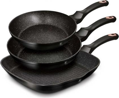 ΣΕΤ ΤΗΓΑΝΙΑ BH-6156 3 ΤΜΧ ΜΑΥΡΟ BERLINGER HAUS