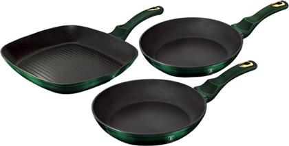 ΣΕΤ ΤΗΓΑΝΙΑ BH-6167F 3 ΤΜΧ ΠΡΑΣΙΝΟ BERLINGER HAUS