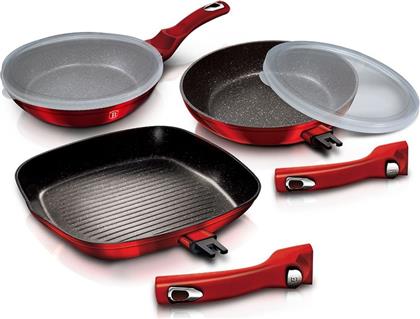 ΣΕΤ ΤΗΓΑΝΙΑ BH-6796 3 ΤΜΧ ΚΟΚΚΙΝΟ BERLINGER HAUS