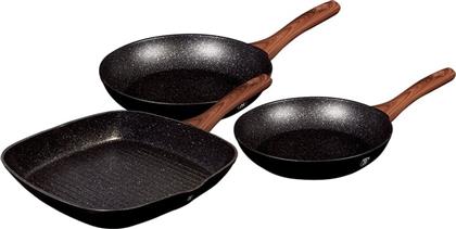 ΣΕΤ ΤΗΓΑΝΙΑ BH-7101 3 ΤΜΧ ΜΑΥΡΟ BERLINGER HAUS