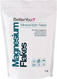 MAGNESIUM MINERAL BATH FLAKES ΝΙΦΑΔΕΣ ΔΙΑΔΕΡΜΙΚΟΥ ΜΑΓΝΗΣΙΟΥ ΓΙΑ ΠΟΔΟΛΟΥΤΡΟ ΠΟΥ ΠΡΟΑΓΟΥΝ ΤΗΝ ΥΓΕΙΑ ΤΟΥ ΔΕΡΜΑΤΟΣ & ΤΩΝ ΜΥΩΝ ΕΝΩ ΣΥΜΒΑΛΟΥΝ ΣΤΗΝ ΑΝΑΚΟΥΦΙΣΗ ΑΠΟ ΚΡΑΜΠΕΣ & ΔΕΡΜΑΤΙΚΕΣ ΠΑΘΗΣΕΙΣ 1KG BETTERYOU