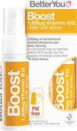 VITAMIN B12 1,200ΜG BOOST DAILY ORAL SPRAY ΣΥΜΠΛΗΡΩΜΑ ΔΙΑΤΡΟΦΗΣ ΣΕ ΜΟΡΦΗ SPRAY ΒΙΤΑΜΙΝΗΣ Β12 ΓΙΑ ΤΗΝ ΚΑΛΗ ΛΕΙΤΟΥΡΓΙΑ ΤΟΥ ΝΕΥΡΙΚΟΥ ΣΥΣΤΗΜΑΤΟΣ & ΕΝΕΡΓΕΙΑ ΜΕ ΦΥΣΙΚΗ ΓΕΥΣΗ ΒΕΡΙΚΟΚΟ 25ML BETTERYOU από το PHARM24