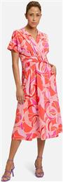 ΓΥΝΑΙΚΕΙΟ MIDI ΦΟΡΕΜΑ ΚΡΟΥΑΖΕ ΜΕ FLORAL PRINT RELAXED FIT - 1682/1151 ΚΟΚΚΙΝΟ BETTY BARCLAY