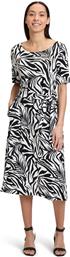 ΓΥΝΑΙΚΕΙΟ MIDI ΦΟΡΕΜΑ ΜΕ ANIMAL PRINT - 1721/1271 ΑΣΠΡΟΜΑΥΡΟ BETTY BARCLAY