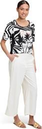 ΓΥΝΑΙΚΕΙΟ T-SHIRT ΜΕ FLORAL PRINT - 2433/1281 ΑΣΠΡΟΜΑΥΡΟ BETTY BARCLAY