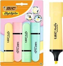 ΜΑΡΚΑΔΟΡΟΙ ΥΠΟΓΡΑΜΜΙΣΗΣ PASTEL 4 ΤΕΜΑΧΙΑ BIC