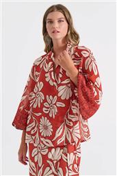 ΓΥΝΑΙΚΕΙΑ ΜΠΛΟΥΖΑ ΜΕ FLORAL PRINT ΚΑΙ ΜΑΝΙΚΙ 3/4 - 10-342373-0 ΚΕΡΑΜΙΔΙ BILL COST