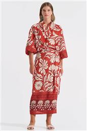 ΓΥΝΑΙΚΕΙΑ MIDI ΦΟΥΣΤΑ ΜΕ FLORAL PRINT ΚΑΙ ΖΩΝΗ - 10-342394-0 ΚΕΡΑΜΙΔΙ BILL COST