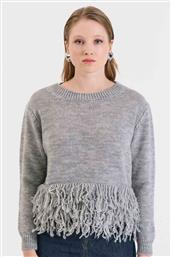 ΓΥΝΑΙΚΕΙΑ ΠΛΕΚΤΗ ΜΠΛΟΥΖΑ ΜΕ ΚΡΟΣΣΙΑ ΣΤΟ ΚΑΤΩ ΜΕΡΟΣ - 20-131383-0 ΓΚΡΙ BILL COST