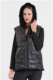 ΓΥΝΑΙΚΕΙΟ ΑΜΑΝΙΚΟ ΜΠΟΥΦΑΝ ΔΙΠΛΗΣ ΟΨΗΣ ΜΕ ΚΟΥΚΟΥΛΑ - 20-380868-0 ΜΑΥΡΟ BILL COST