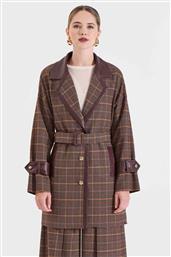 ΓΥΝΑΙΚΕΙΟ ΗΜΙΠΑΛΤΟ ΜΕ ΚΑΡΟ ΣΧΕΔΙΟ ΚΑΙ ΛΕΠΤΟΜΕΡΕΙΕΣ ΑΠΟ ΔΕΡΜΑΤΙΝΗ - 10-330360-0 ΚΑΦΕ BILL COST