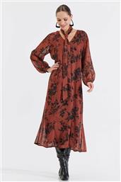 ΓΥΝΑΙΚΕΙΟ MIDI ΦΟΡΕΜΑ ΜΕ ΖΩΝΗ ΚΑΙ FLORAL PRINT - 10-342424-0 ΚΕΡΑΜΙΔΙ BILL COST