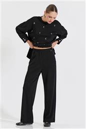 ΓΥΝΑΙΚΕΙΟ ΠΑΝΤΕΛΟΝΙ ΦΟΡΜΑΣ ΜΕ ΕΛΑΣΤΙΚΗ ΜΕΣΗ STRAIGHT FIT - 10-240055-0 ΜΑΥΡΟ BILL COST