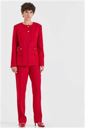 ΓΥΝΑΙΚΕΙΟ ΠΑΝΤΕΛΟΝΙ ΜΟΝΟΧΡΩΜΟ CLASSIC STRAIGHT FIT - 10-031054-0 ΚΟΚΚΙΝΟ BILL COST