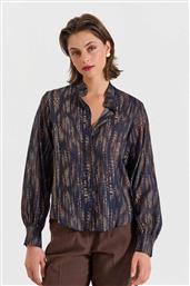 ΓΥΝΑΙΚΕΙΟ ΠΟΥΚΑΜΙΣΟ ΜΕ ANIMAL PRINT - 10-342396-0 ΜΠΛΕ ΣΚΟΥΡΟ BILL COST