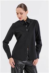 ΓΥΝΑΙΚΕΙΟ ΠΟΥΚΑΜΙΣΟ ΜΕ ΔΙΑΚΟΣΜΗΤΙΚΑ ΚΟΥΜΠΙΑ ΠΕΡΛΑ - 10-180330-0 ΜΑΥΡΟ BILL COST