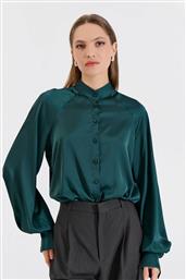 ΓΥΝΑΙΚΕΙΟ ΠΟΥΚΑΜΙΣΟ ΣΑΤΕΝ ΜΕ ΜΑΟ ΓΙΑΚΑ - 10-050486-0 ΠΡΑΣΙΝΟ BILL COST